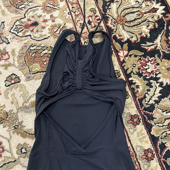 LuLu Lemon Long Black Tank Dress - Picture 4 of 5